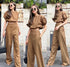 YUNAKA Linen Hot Crop Set